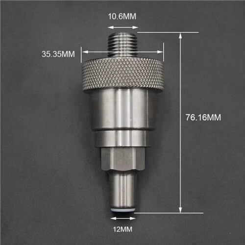 2X SS-CGA 347 Kit Aço Inoxidável 1/4 Polegada MNPT Porca Apertada Manualmente e Bocal de 3 Polegadas 347 Conector de Garrafa Atmosférico 2