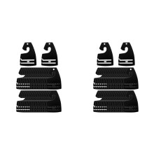 200 Pcs Tie Hangers, Plastic Neck Tie Holders for Display, Black Necktie Hook Hangers for Men Retail Closet