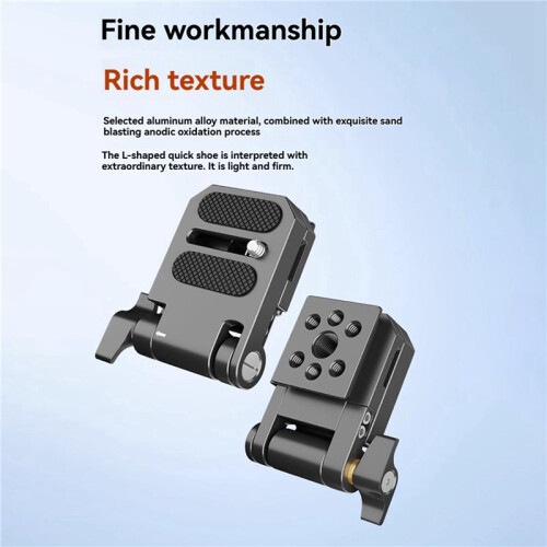 2X Folding Camera L Bracket Vertical Horizontal Switching Quick Release Plate DSLR Cameras Stabilizer 2