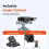 2X Folding Camera L Bracket Vertical Horizontal Switching Quick Release Plate DSLR Cameras Stabilizer 6