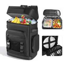 Nastopee 30L Cooler Backpack, 48 Can Insulated Cool Bag, Waterproof Picnic Backpack with 8mm Foam, Multiple Pockets & Bottle Opener