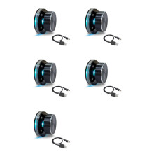 5X USB Volume Control Knob for Android PC Multimedia Type C External Media Adjustment Controller EC11 with RGB Light