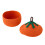 Living And Home 2-Piece Decorative Halloween Pumpkin Woven Baskets with Lids 4