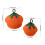 Living And Home 2-Piece Decorative Halloween Pumpkin Woven Baskets with Lids 6