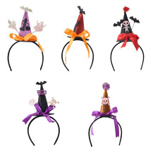 5-Piece Halloween-Themed Witch Hat Headbands