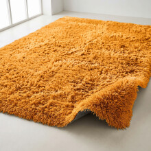 (160cm x 230cm OR 5ft 3" x 7ft 6"- Large Area Rug, Yellow/ Ochre- Shaggy Rugs) Modern Living Room Rugs Shaggy Fluffy Bedroom Soft Carpets Runner Indoor Outdoor Rug Floor Mats