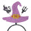 Living And Home 4-Piece Halloween-Themed Witch Hat Headbands 4