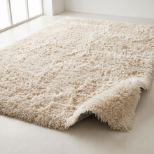 (120cm x 170cm OR 4ft x 5ft 6"- Small Area Rug, Cream- Shaggy Rugs) Modern Living Room Rugs Shaggy Fluffy Bedroom Soft Carpets Runner Indoor Outdoor Rug Floor Mats