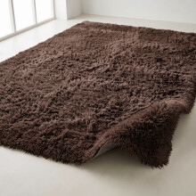 (80cm x 150cm OR 2ft 6" x 5ft - Large Runner, Brown- Shaggy Rugs) Modern Living Room Rugs Shaggy Fluffy Bedroom Soft Carpets Runner Indoor Outdoor Rug Floor Mats