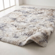(60cm x 220cm OR 2ft x 7ft 3"- Runner, Silver/ Grey- Shaggy Rugs) Modern Living Room Rugs Shaggy Fluffy Bedroom Soft Carpets Runner Indoor Outdoor Rug Floor Mats