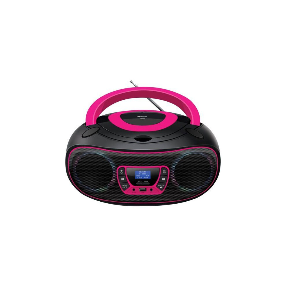 Denver TDB-212P (DAB+, FM, Bluetooth), Radio, Schwarz, Pink - Bild 6