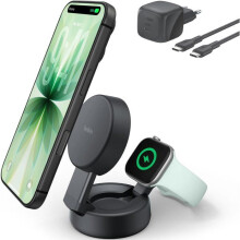 Carregador sem fio preto - BELKIN - Qi2 25W - Kit de carregamento sem fio - Universal