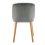 (Light Grey, Set of 6) Velvet Dining Chairs with Ergonomic Backrest, Wooden Legs - GOEURVANT 9