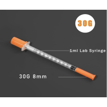30 pack 1ml 30G 8mm Sterile Syringes with Needles Individually Wrapped, Multi-Purpose Measuring Tools