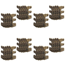 40PC Skiffers Protecteurs D'Angle de Plinthe, Protecteurs de Plinthe en Laiton Massif, Protecteurs D'Angle de Plinthe en Bronze