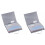 2X 11-Hole Loose-Leaf File Bag, Transparent 3-Hole Folder+6pcs Binder Pockets Document Pouch 1