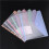 2X 11-Hole Loose-Leaf File Bag, Transparent 3-Hole Folder+6pcs Binder Pockets Document Pouch 6