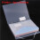 2X 11-Hole Loose-Leaf File Bag, Transparent 3-Hole Folder+6pcs Binder Pockets Document Pouch 9