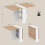 Homcom HOMCOM Rolling Drop Leaf Dining Table, Folding Kitchen Table with Shelves 3