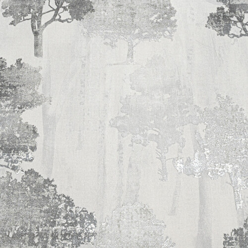 Silver Forest Tree Wallpaper Shimmer Heavyweight Embossed Thick Vinyl Paste Wall 2
