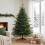 Homcom HOMCOM 150 cm Artificial Christmas Tree Solid Pine Wood Stand, Green 9