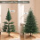 Homcom HOMCOM 150 cm Artificial Christmas Tree Solid Pine Wood Stand, Green 7
