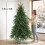 Homcom HOMCOM 6ft Predecorated Artificial Christmas Tree, Hinged Xmas Tree, Green 3