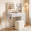 Homcom HOMCOM Vanity Dressing Table with 3-Colour LED Mirror and Power Outlet 1