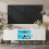 Modern TV Cabinet Unit Bench Cupboard with LED Light - 140cm 1