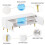 Modern TV Cabinet Unit Bench Cupboard with LED Light - 140cm 3