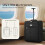 LUGG Lightweight Cabin Size Luggage Durable 600D Snowflake Polyester Push Up Trolley, Strong Wheels 8