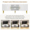 Modern TV Cabinet Unit Bench Cupboard with LED Light - 140cm 7