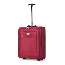LUGG EasyJet 45x36x20 Carry-On Suitcase, Underseat Cabin Bag, Lightweight Hand Luggage 1.4kg 33L, Push-Up Trolley, Red