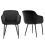 (Black, Set of 2) GOEURVANT Dining Chairs 2