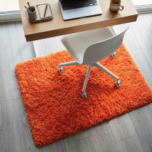 (60cm x 110cm OR 2ft x 3ft 7" Large Mat Size, Rust/ Orange- Shaggy Rugs) Modern Living Room Rugs Shaggy Fluffy Bedroom Soft Carpets Runner Indoor Outdoor Rug Floor Mats
