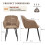 (Coffee, Set of 2) GOEURVANT Dining Chairs 3