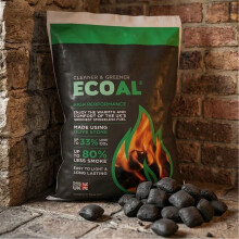 2 Bags (20kg) Ecoal High Heat Smokeless Coal Fuel