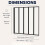 5 Panel 1200 x 1400mm Black Over Bath Glass Shower Screen Folding 4