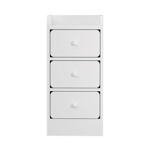 Living And Home Modern 3-Drawer Bedside Table 2