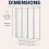 Bathroom 4 Panel Folding Bath Shower Screen Chrome 1000mm Reversible 4mm Glass 4