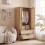 Living And Home 2-Door Wardrobe with 2 Drawers 2