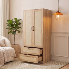 2-Door Wardrobe with 2 Drawers