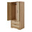 Living And Home 2-Door Wardrobe with 2 Drawers 4