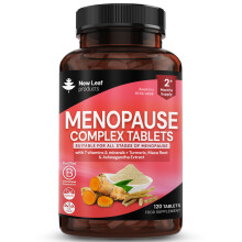 Menopause Complex - Supplements for Women With 7 Vitamins & Minerals plus Turmeric, Ashwagandha & Maca Root - 120 Tablets, UK Made, GMO Free