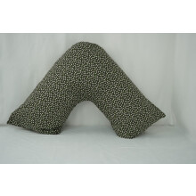 (Pattern #04) Hollow Fiber V Pillow with Free Printed V Pillowcase for Maternity Nursing Back Neck & Shoulder Support In different Colours