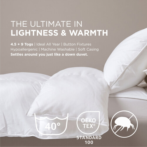 Homescapes (Single) Luxury Hotel Quality Super Microfibre All Seasons Duvet 2