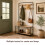Hallway Shoe Bench Storage Coat Rack 9 Hooks 8