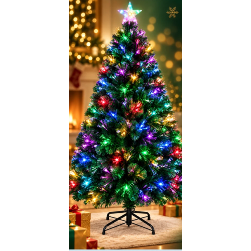Pre Lit Fiber Optic Christmas Tree Colour Changing 2