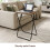 Folding Rustic Oak TV Table Side Computer Desk 4