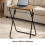 Folding Rustic Oak TV Table Side Computer Desk 5